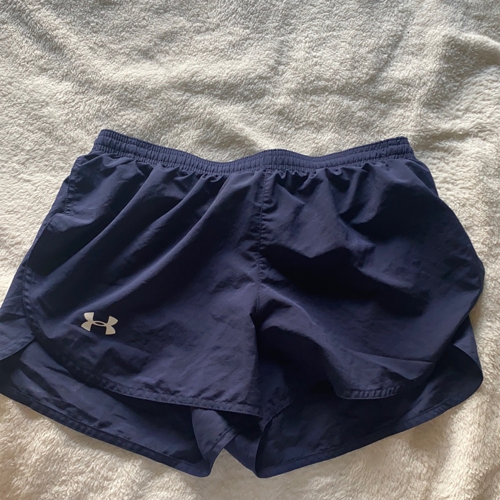 Navy blue under armor athletic shorts
